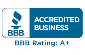 BBB logo - Better Business Bureau Accredited Business A+ Rating