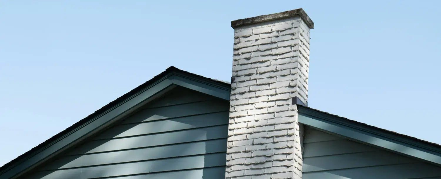 Roof with chimney